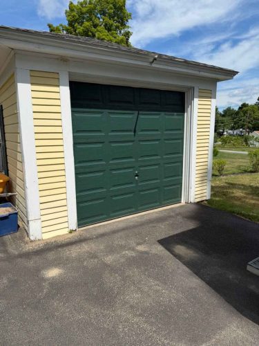 New garage door installed by Suppa  Sons Overhead Doors