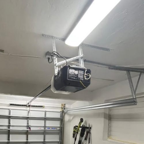 Newly installed Liftmaster garage door opener