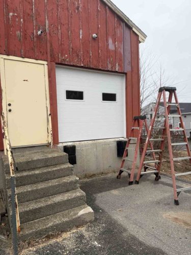 New commercial garage door installation completed by Suppa  Sons Overhead Doors